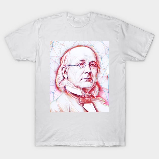 Horace Greeley Portrait | Horace Greeley Artwork T-Shirt by JustLit